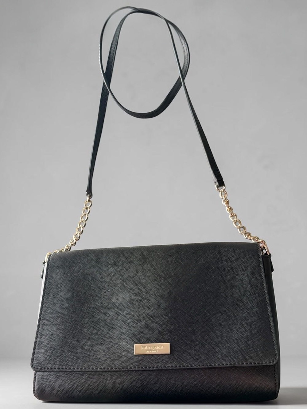 kate spade Black Crossbody Bag with Gold Chain Strap - Picture 2 of 7